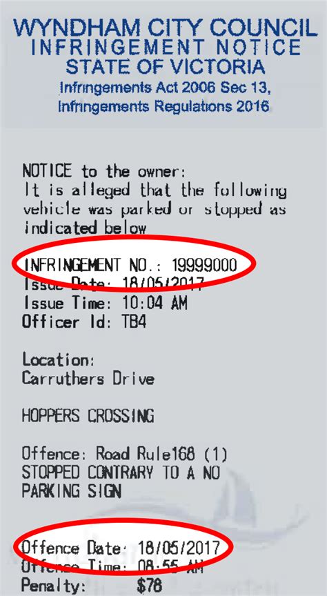 www.portphillip.vic. gov.au/parkinginfringement|Infringement Notice .